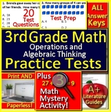 3rd Grade Math Operations + Algebraic Thinking Test Prep M