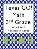 3rd Grade Texas GOMath Vocabulary Cards
