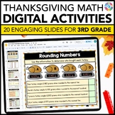 3rd Grade Thanksgiving Math Activities - November Math Rev