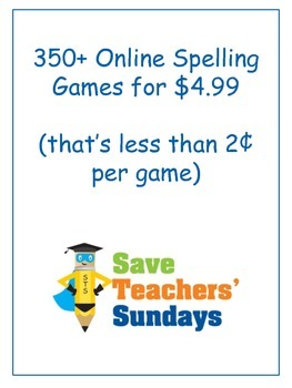 Preview of 3rd Grade / Third Grade Online Spelling Games and Activities