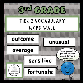 Preview of 3rd Grade Tier 2 Word Wall for Boosting Language Acquisition