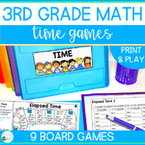 3rd Grade Time Games - Elapsed Time, Telling the Time to t