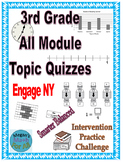 3rd Grade Topic Quizzes - Bundle - Engage NY - SBAC - Editable