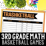 3rd Grade Trashketball Math Review Games on Google Slides