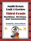 3rd Grade Unit 1 Everyday Math Review ~ Routines, Review a