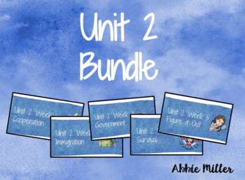 Preview of 3rd Grade - Unit 2 BUNDLE Wonders Google Slides (editable) 