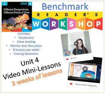 Preview of 3rd Grade Unit 4 of Video Mini-lessons for use with Benchmark Workshop