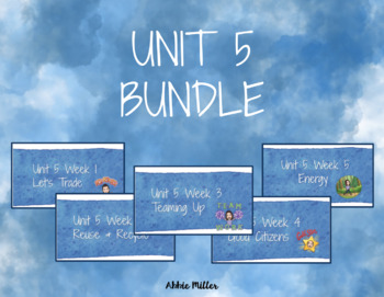 Preview of 3rd Grade - Unit 5 BUNDLE Wonders Companion - Google Slides (editable) 