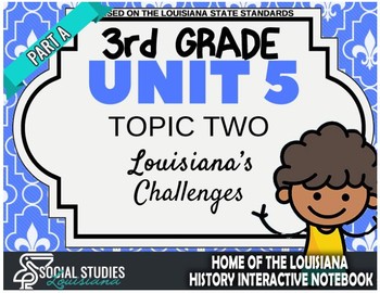 Preview of 3rd Grade - Unit 5 - Topic 2 - Part A: Louisiana's Challenges