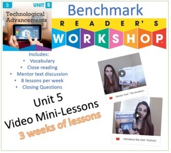Preview of 3rd Grade Unit 5 of Video Mini-lessons for use with Benchmark Workshop