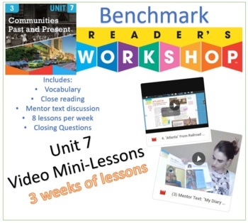 Preview of 3rd Grade Unit 7 of Video Mini-lessons for use with Benchmark Workshop