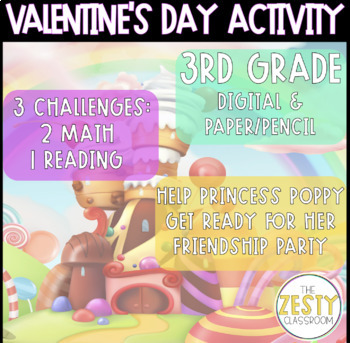 Preview of 3rd Grade Valentines Day Activities