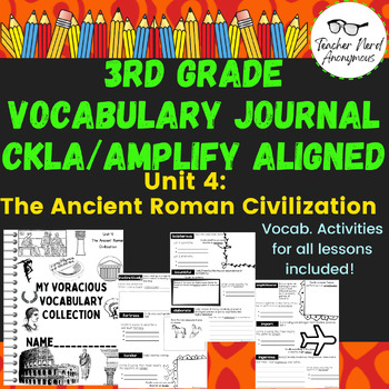 Preview of 3rd Grade Vocabulary Journal (CKLA Aligned) Unit 4- Ancient Roman Civilization