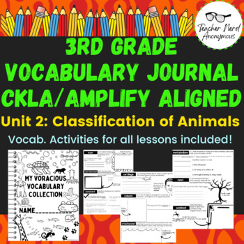 Preview of 3rd Grade Vocabulary Journal (CKLA Amplify Aligned) Unit 2