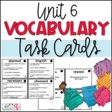Vocabulary Task Cards for Wonders ELA 3rd Grade (Unit 6)