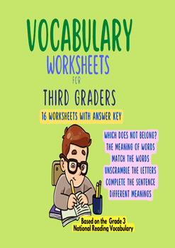 Preview of 3rd Grade Vocabulary Worksheets