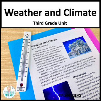 Weather Third Grade Ngss 3 Ess2 1 3 Ess2 2 3 Ess3 1 Tpt