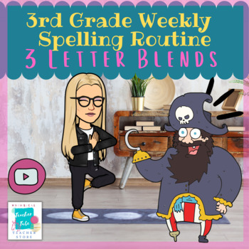 Preview of 3rd Grade Weekly Spelling Routine-3 Letter Blends