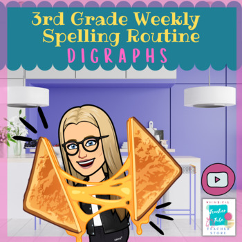 Preview of 3rd Grade Weekly Spelling Routine-Digraphs