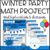 3rd Grade Winter Math Party Project | Multiplication & Div