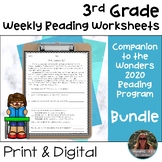 3rd Grade Wonders 2020 Weekly Reading Worksheets Bundle - 