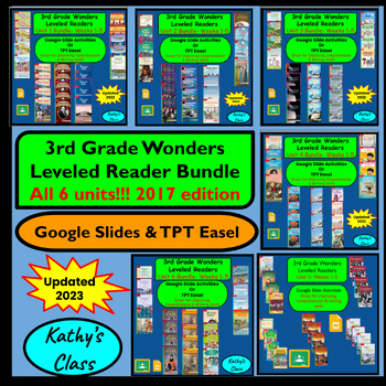 Preview of 3rd Grade Wonders Leveled Readers-Whole Year Bundle - All 6 Units!