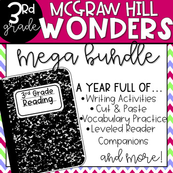 Preview of Wonders 2017 3rd Grade Units 1-6 Reading Resources BUNDLE