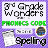 3rd Grade Wonders | Spelling | Phonics Code | On Level Lis