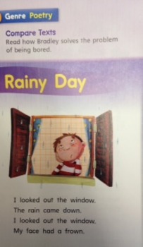 Preview of 3rd Grade Wonders Unit 2 Week 5 Approaching Level Poetry Response - Rainy Day