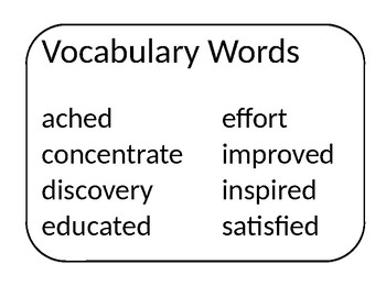 Preview of 3rd Grade Wonders Units 1-6 Weekly Vocabulary Posters