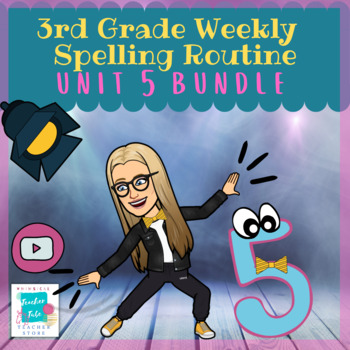 Preview of 3rd Grade Wonders-Weekly Spelling Routines for Unit 5