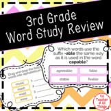 3rd Grade Word Analysis Test Prep Boom Cards SOL 3.4