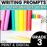 3rd Grade Writing Prompts BUNDLE - NO PREP - 250+ Writing Prompts