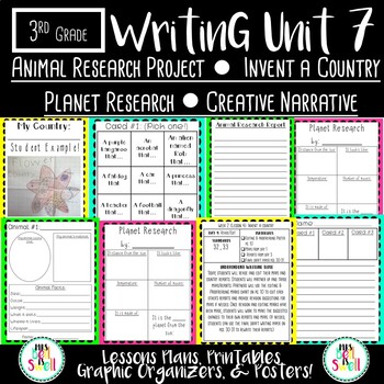 Preview of 3rd Grade Writing Unit Seven