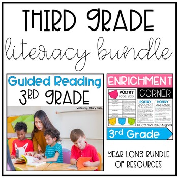 3rd Grade Year Long Literacy Bundle | TpT