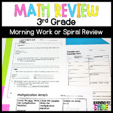 3rd Grade Year Long Math Worksheets | Morning Work or Spir