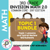 3rd Grade enVision Math - TOPIC 1 BUNDLE - Google Slide Le