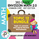 3rd Grade enVision Math - TOPIC 12 BUNDLE - Google Slide L