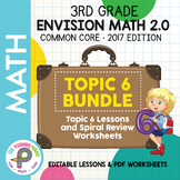 3rd Grade enVision Math - TOPIC 6 BUNDLE - Google Slide Le