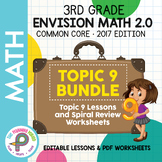 3rd Grade enVision Math - TOPIC 9 BUNDLE - Google Slide Le
