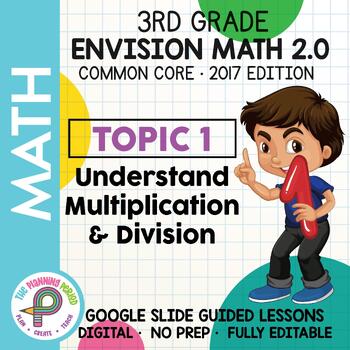 Preview of 3rd Grade enVision Math - Topic 1 - Google Slide Lessons