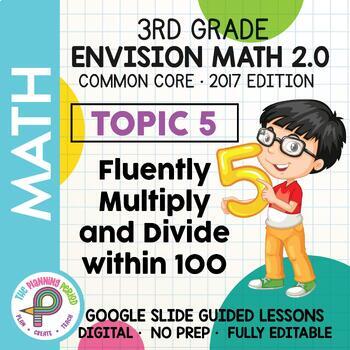 Preview of 3rd Grade enVision Math - Topic 5 - Google Slide Lessons