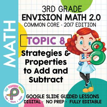 Preview of 3rd Grade enVision Math - Topic 8 - Google Slide Lessons