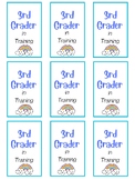 3rd Grader in Training Badges - Colorful & Black/White - R