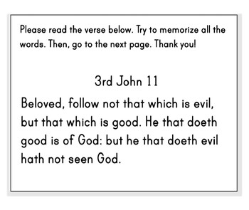 Preview of 3rd John 11