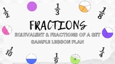 3rd LFS Lesson Plan on Fractions-Equivalent & Fractions of
