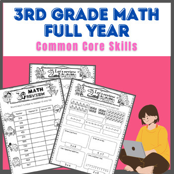 Preview of 3rd Math Review End of Year packet