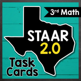 3rd Math Texas Task Cards ★ STAAR 2.0 Prep ★ NEW Question 