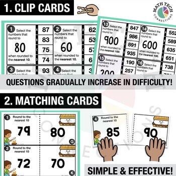 3rd - Rounding Math Centers - Math Games by Math Tech Connections