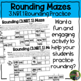 3rd Rounding Mazes Activity | Digital and Printable